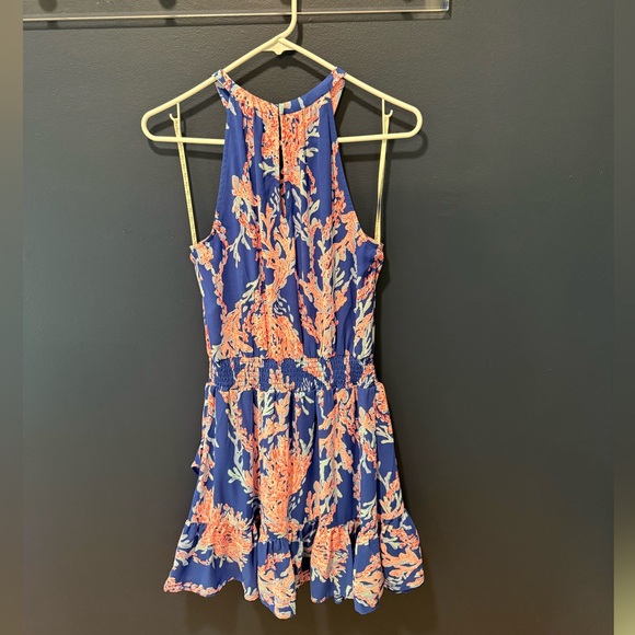 Lilly Pulitzer Coral Blue / Pink / Orange Pamelyn Dress - Picture 7 of 9